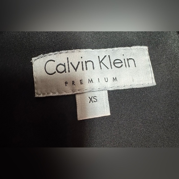 Calvin Klein Black Belted Trench Coat - Picture 13 of 15